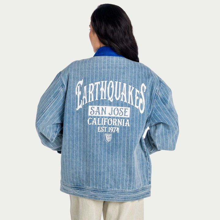 Unisex Denim San Jose Earthquakes Conductor Full-Zip Jacket