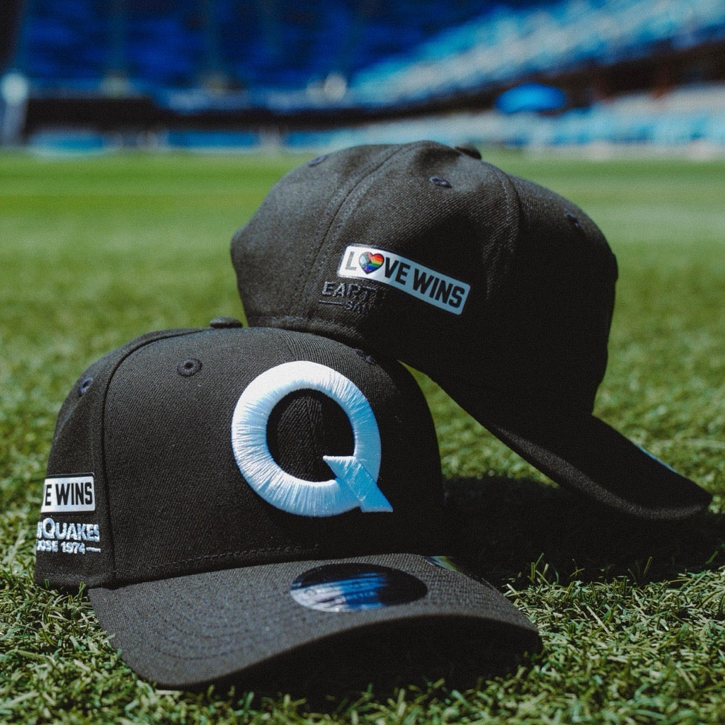 LOVE WINS QUAKES PRIDE STRETCH SNAPBACK HAT