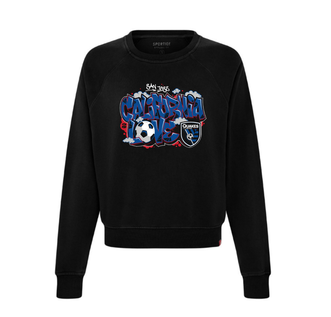 LADIES CALIFORNIA LOVE CREW - 2PAC X SAN JOSE EARTHQUAKES