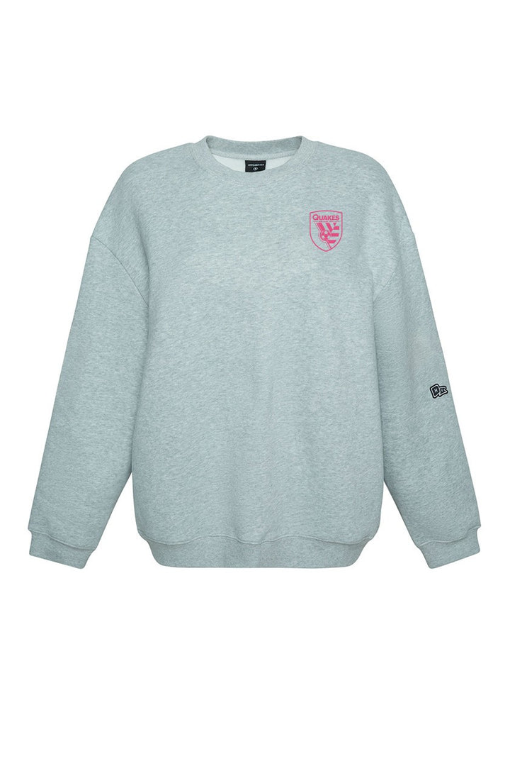 Pop of Pink San Jose Oversized Crewneck Sweatshirt with Pockets